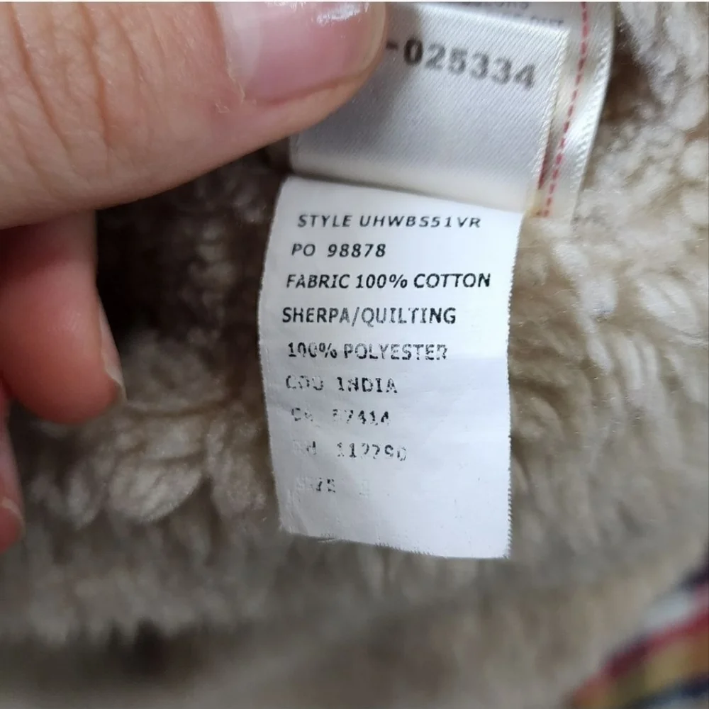 True Religion Fleece Lined Shacket Size Small